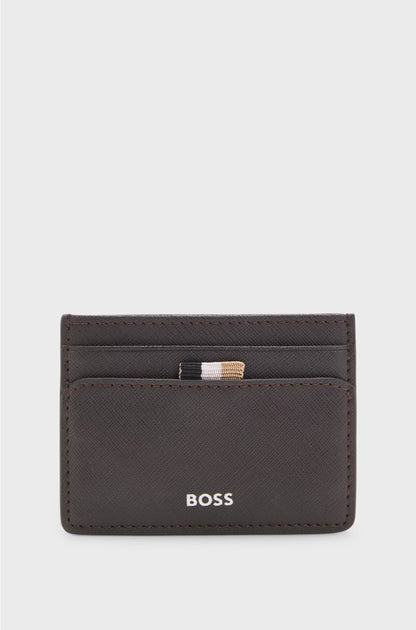CARD HOLDER WITH FOIL-EMBOSSED LOGO