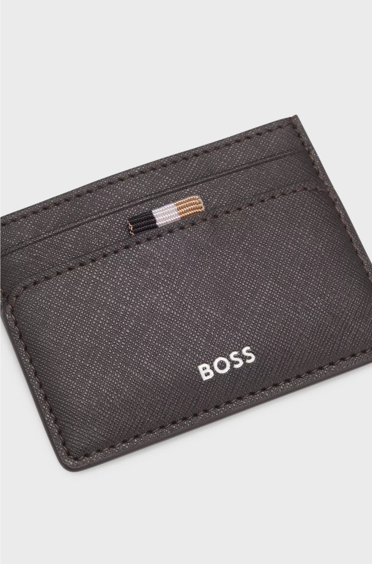 CARD HOLDER WITH FOIL-EMBOSSED LOGO