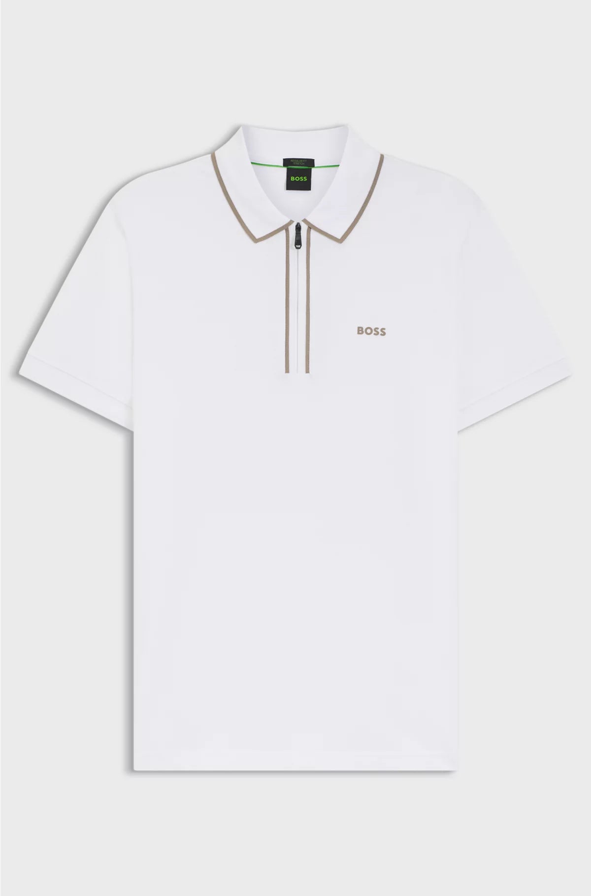 STRETCH-COTTON POLO SHIRT WITH CONTRAST STRIPES