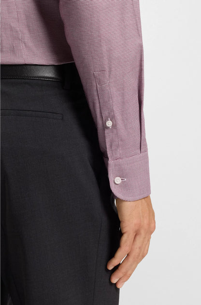 SLIM-FIT SHIRT IN EASY-IRON STRETCH COTTON