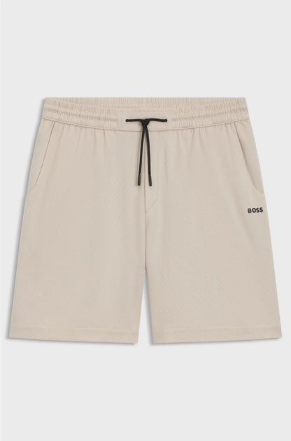 COTTON-JERSEY SHORTS WITH MESH STRUCTURE