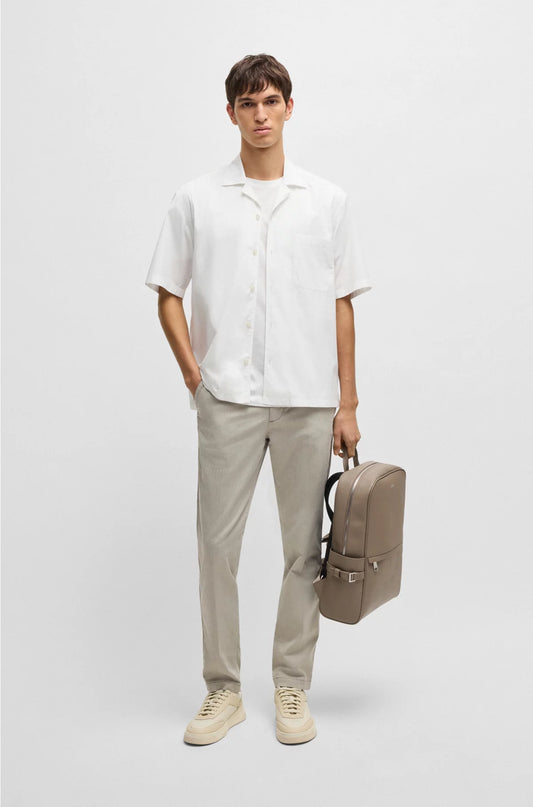 RELAXED-FIT SHIRT IN ITALIAN-MADE COTTON POPLIN