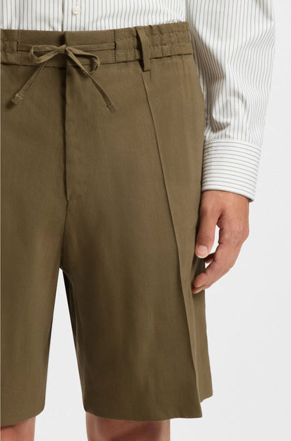 FORMAL SHORTS IN A LINEN BLEND