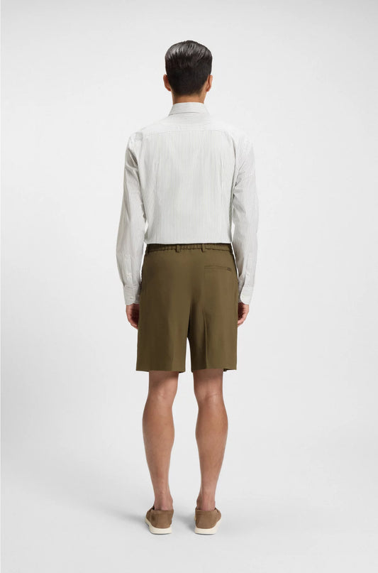 FORMAL SHORTS IN A LINEN BLEND