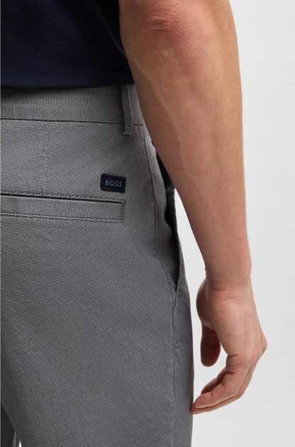 REGULAR-FIT TROUSERS IN PRINTED STRETCH COTTON
