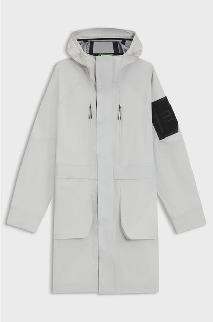 WATER-REPELLENT PARKA JACKET WITH SEALED SEAMS