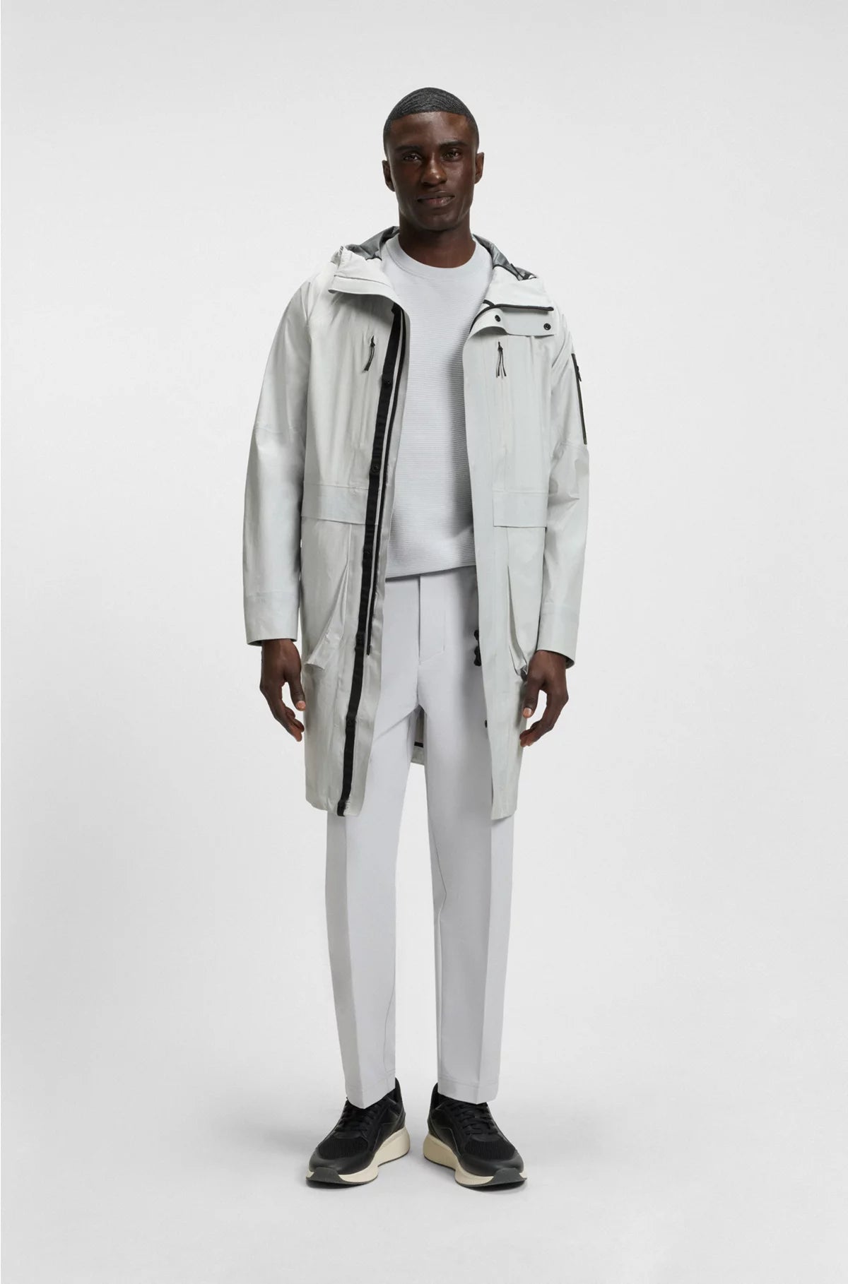 WATER-REPELLENT PARKA JACKET WITH SEALED SEAMS