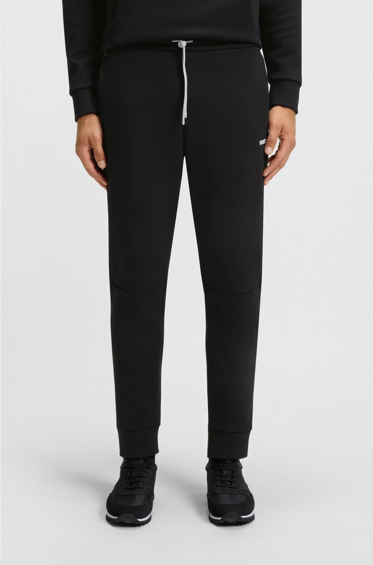 COTTON-BLEND TRACKSUIT BOTTOMS WITH STRIPED TRIMS
