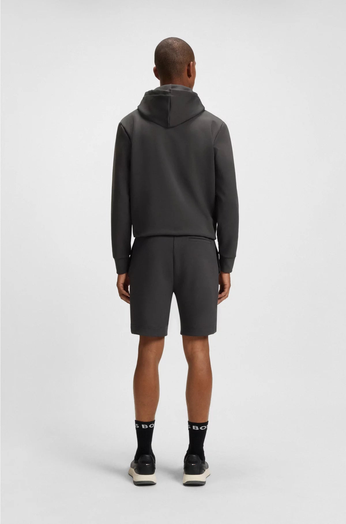 COTTON-BLEND SHORTS WITH STRIPE DETAILS