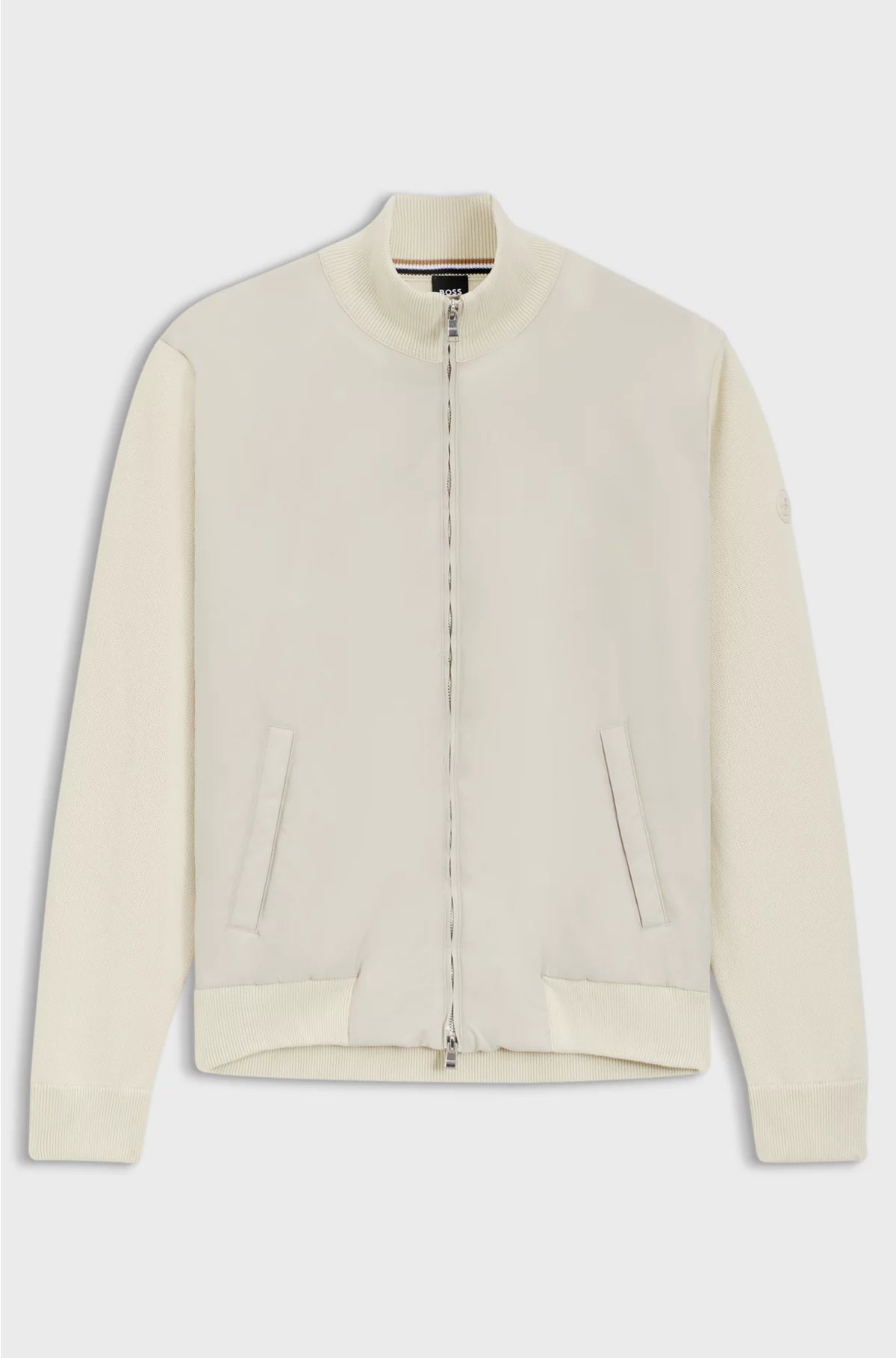 REGULAR-FIT HYBRID JACKET WITH DOUBLE B MONOGRAM