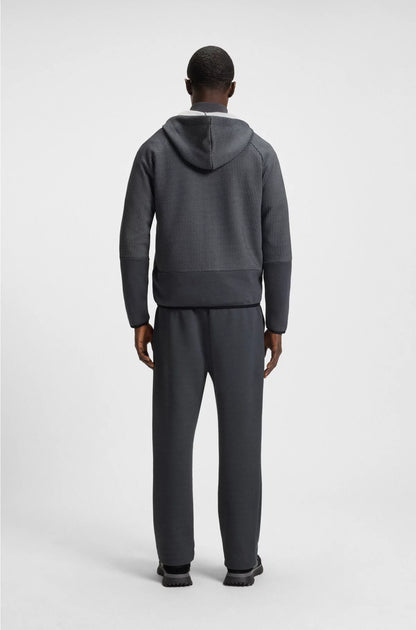 RELAXED-FIT TRACKSUIT BOTTOMS IN QUILTED JACQUARD