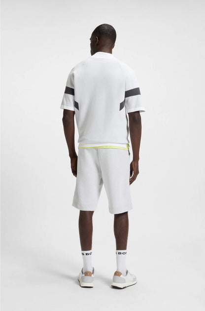 RELAXED-FIT SHORTS IN QUILTED JACQUARD