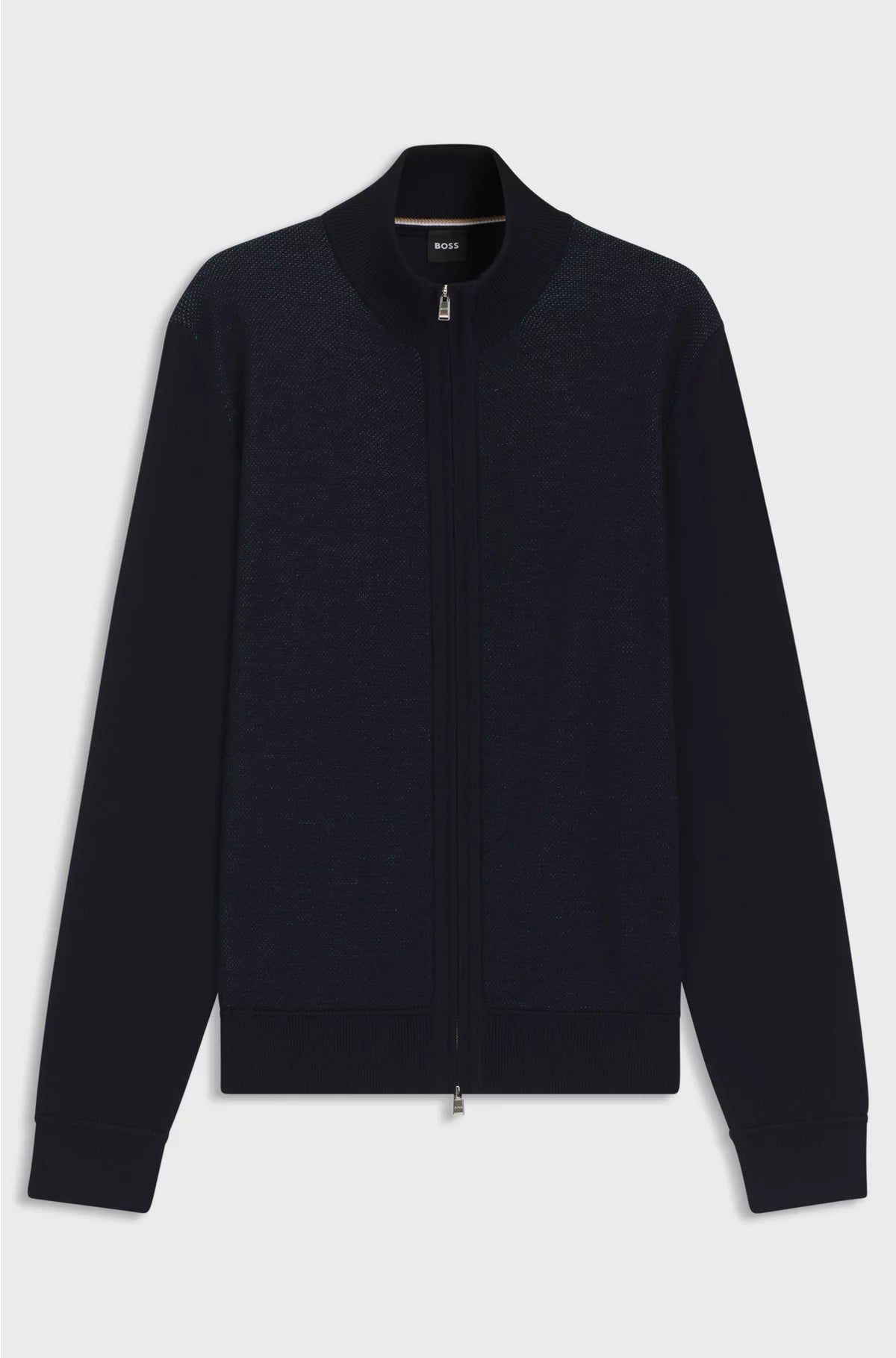 ZIP-UP CARDIGAN IN VIRGIN WOOL