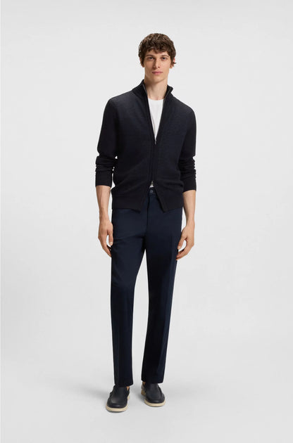 ZIP-UP CARDIGAN IN VIRGIN WOOL