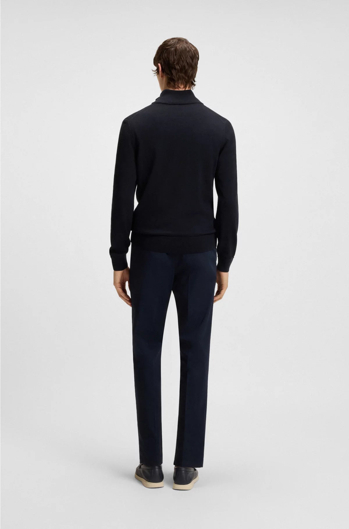 ZIP-UP CARDIGAN IN VIRGIN WOOL