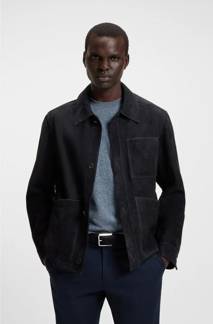 REGULAR-FIT JACKET IN NAPPALAN SUEDE