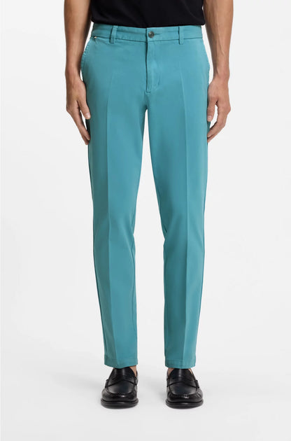 SLIM-FIT TROUSERS IN STRETCH-COTTON GABARDINE