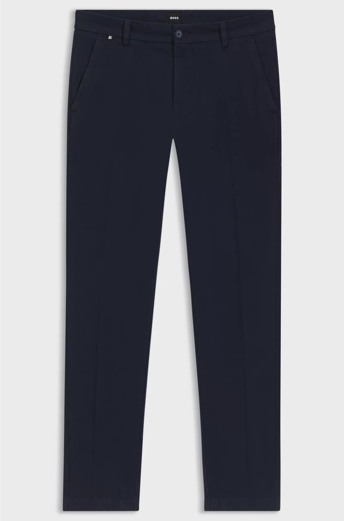 SLIM-FIT TROUSERS IN STRUCTURED STRETCH COTTON