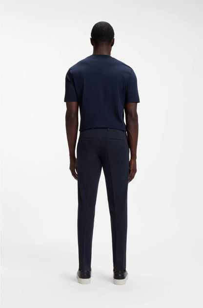 SLIM-FIT TROUSERS IN STRUCTURED STRETCH COTTON