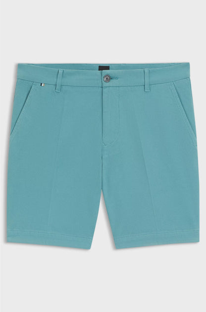 SLIM-FIT SHORTS IN STRUCTURED STRETCH COTTON
