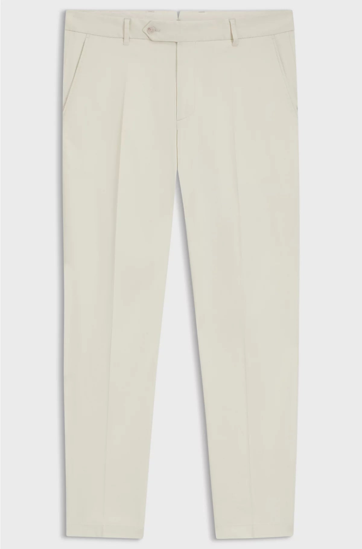 MACHINE-WASHABLE TAPERED-FIT TROUSERS IN STRETCH FABRIC
