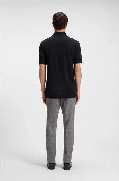 ZIP-NECK POLO SHIRT WITH PIQUE WEAVE