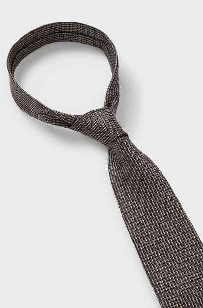 SILK TIE WITH MICRO PATTERN