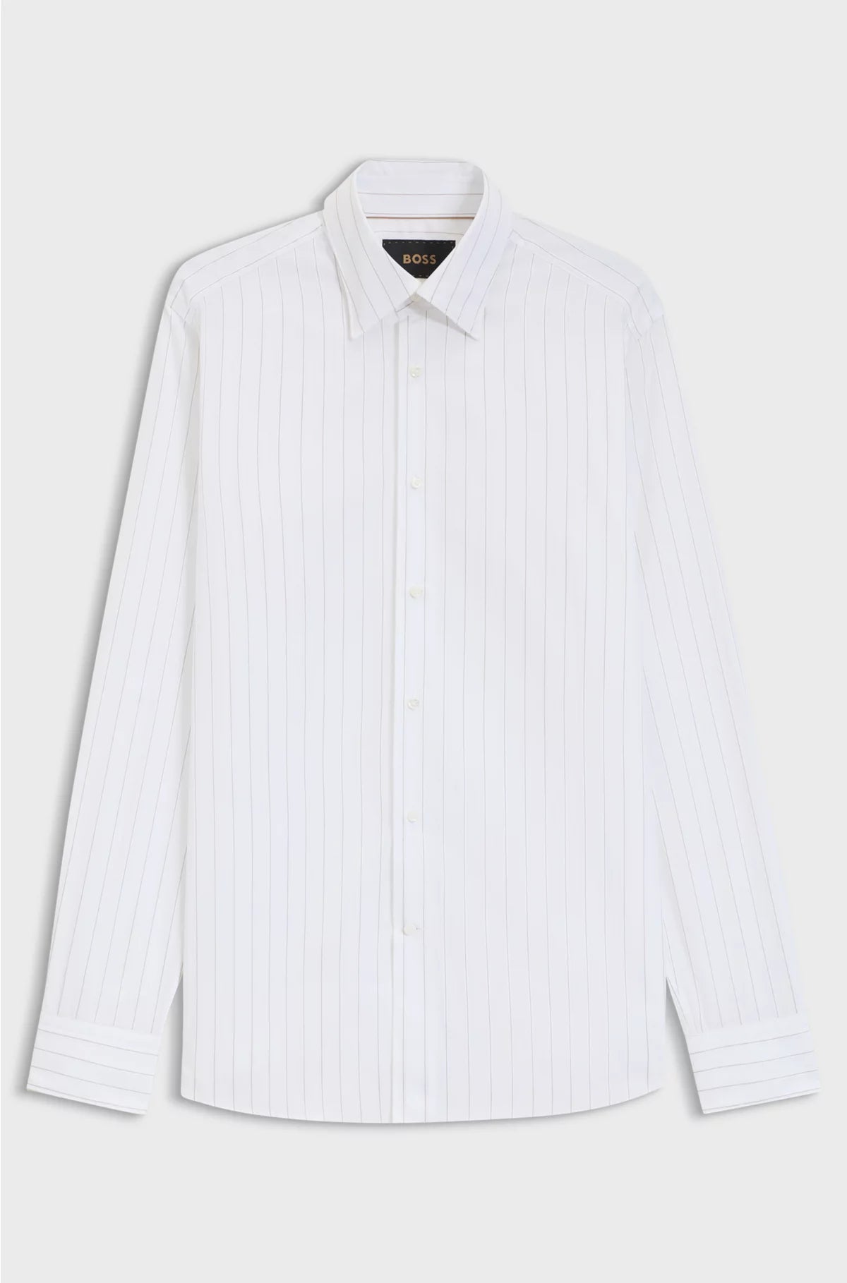 SLIM-FIT SHIRT IN ITALIAN-MADE STRIPED COTTON