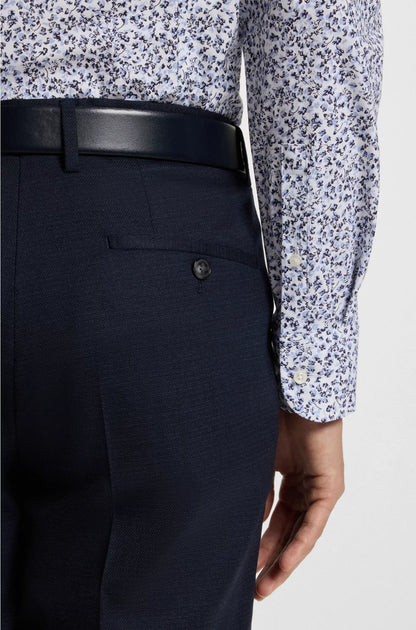 SLIM-FIT SHIRT IN FLORAL-PRINT STRETCH-COTTON POPLIN