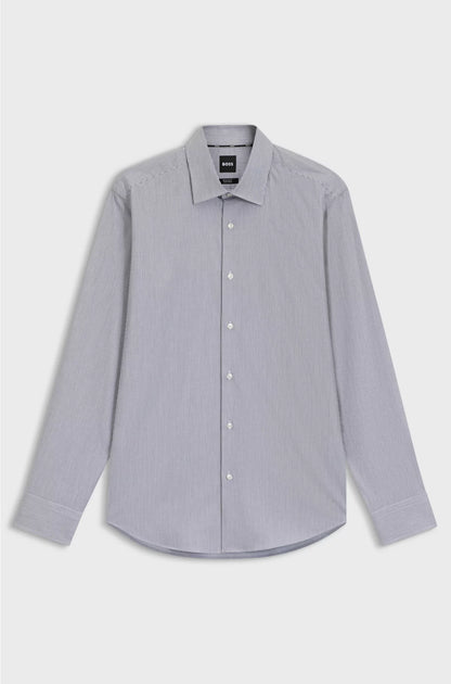 REGULAR-FIT SHIRT IN EASY-IRON STRETCH-COTTON TWILL