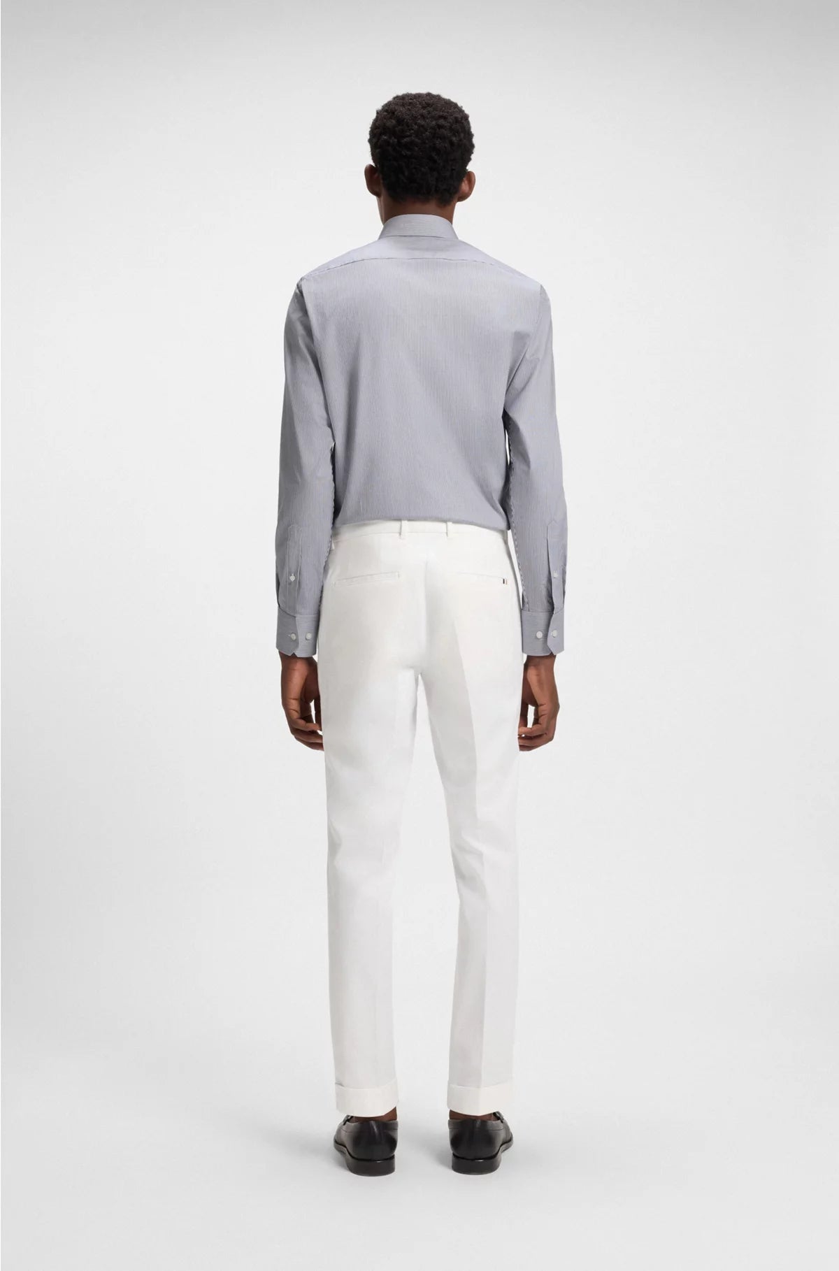 REGULAR-FIT SHIRT IN EASY-IRON STRETCH-COTTON TWILL