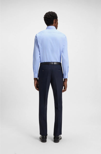SLIM-FIT SHIRT IN EASY-IRON STRIPED COTTON