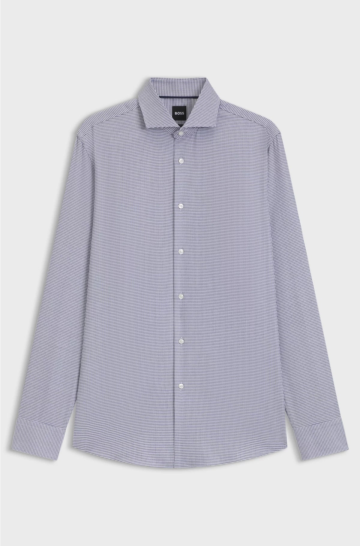 SLIM-FIT SHIRT IN STRUCTURED COTTON