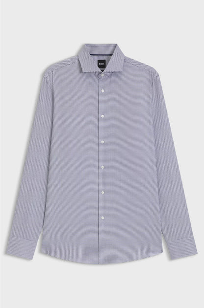 SLIM-FIT SHIRT IN STRUCTURED COTTON
