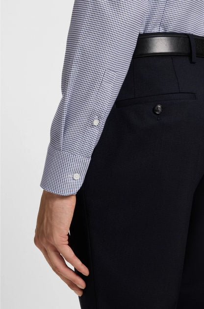 SLIM-FIT SHIRT IN STRUCTURED COTTON