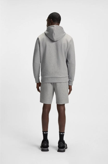 COTTON-BLEND HOODIE WITH STRIPE DETAILS