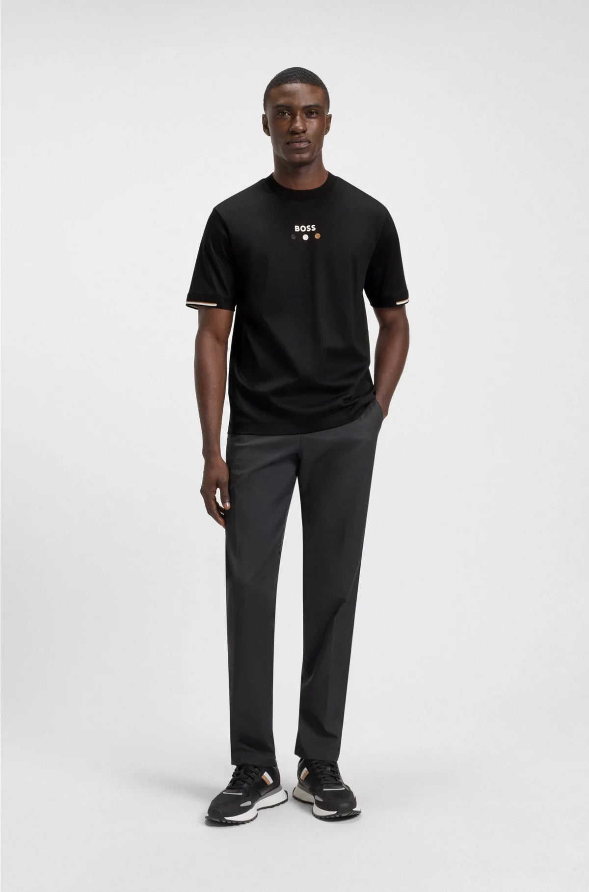 PIMA-COTTON T-SHIRT WITH TENNIS BALL GRAPHICS