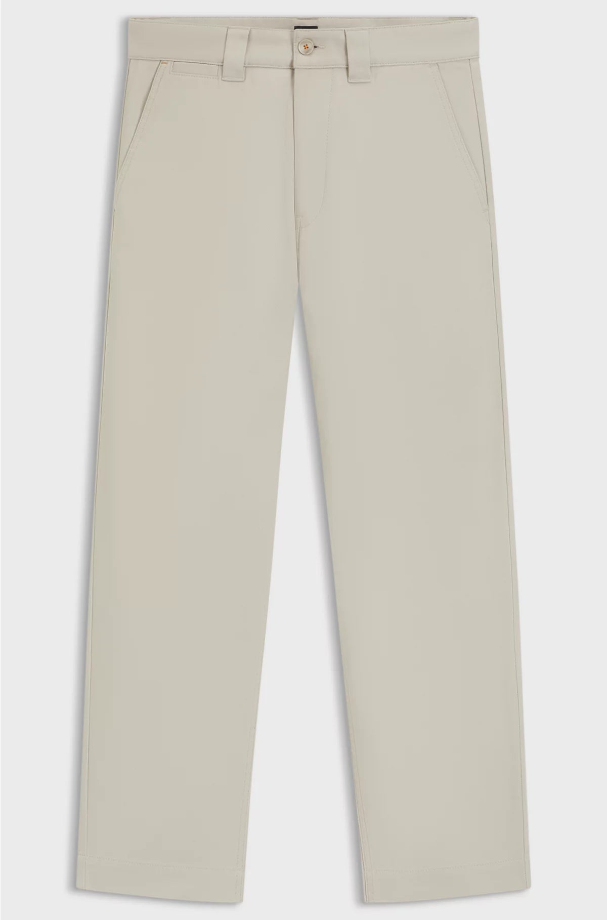 STRAIGHT-FIT TROUSERS IN COTTON-BLEND TWILL