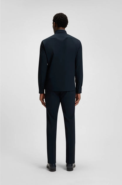 RELAXED-FIT OVERSHIRT IN PERFORMANCE-STRETCH TWILL