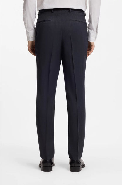 SLIM-FIT SUIT IN VIRGIN WOOL AND SILK