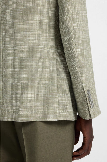 REGULAR-FIT BLAZER WITH MICRO PATTERN