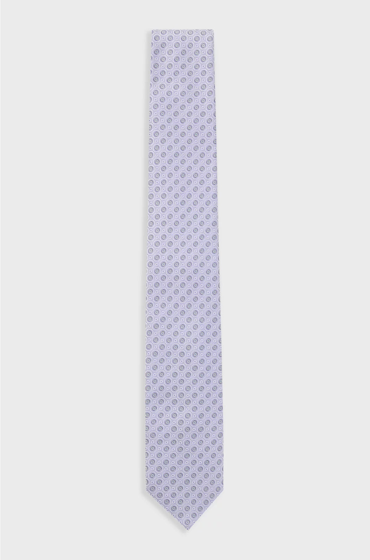 SILK-BLEND TIE WITH MICRO PATTERN