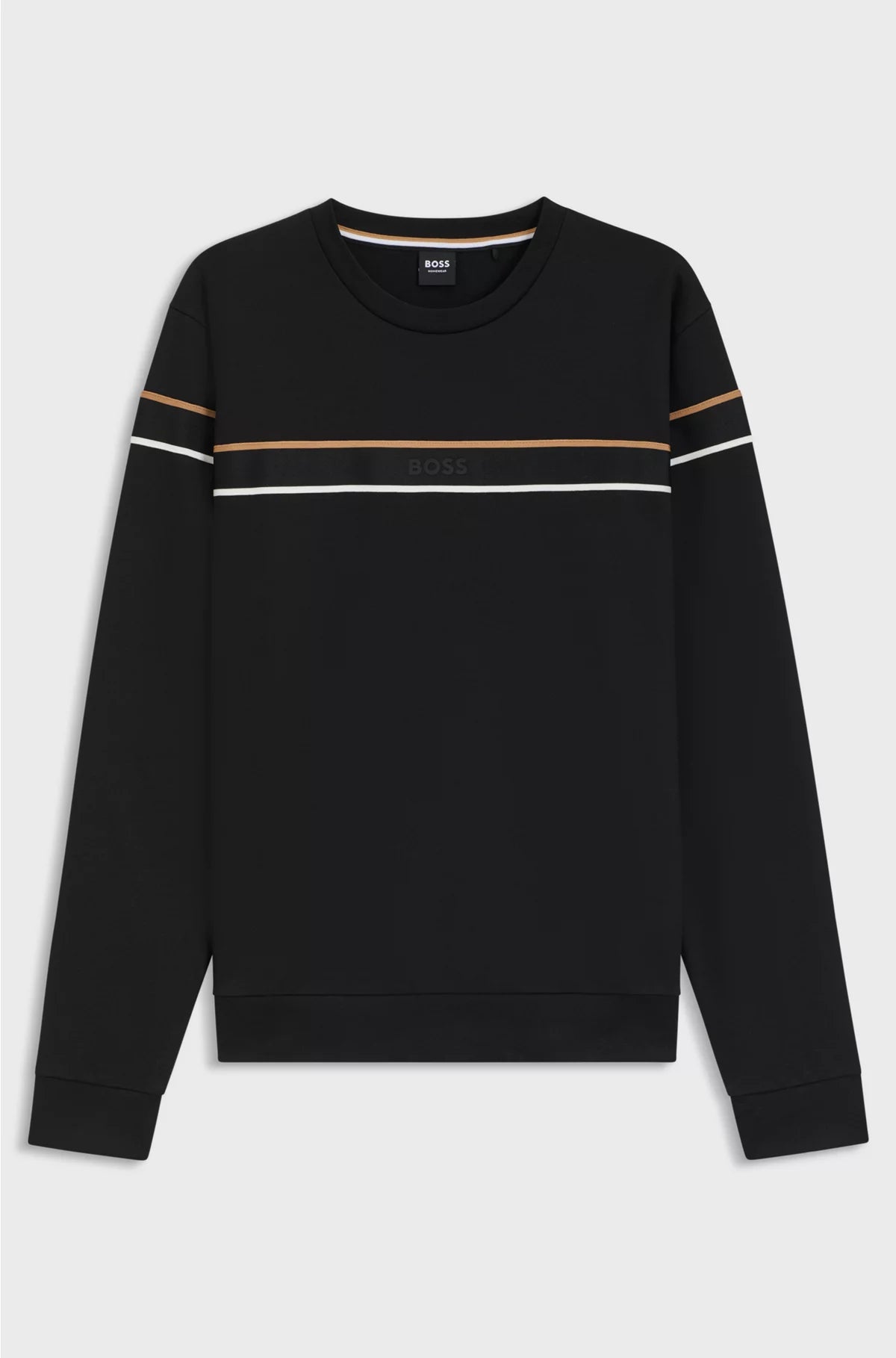 COTTON-TERRY SWEATSHIRT WITH SIGNATURE STRIPE