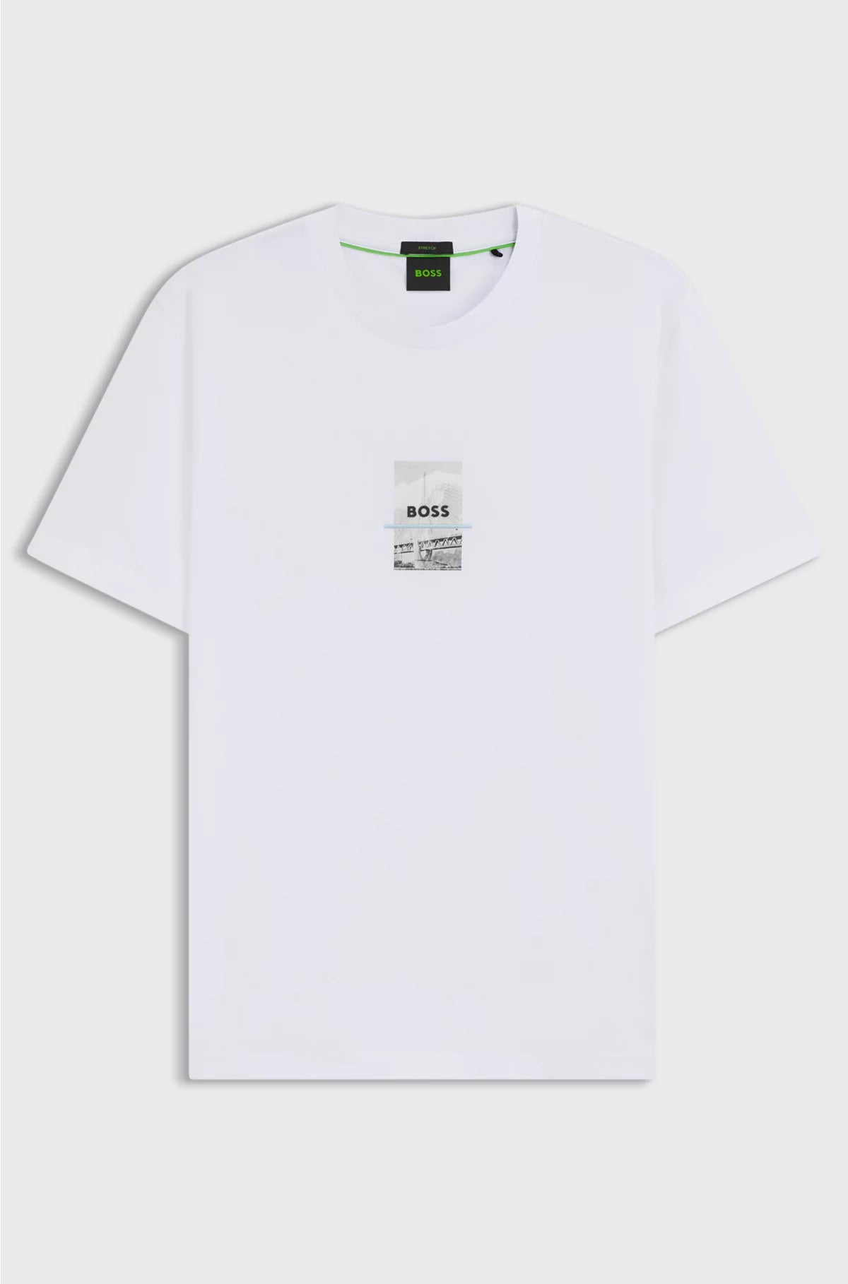 RELAXED-FIT T-SHIRT IN STRETCH COTTON WITH PHOTO PRINT