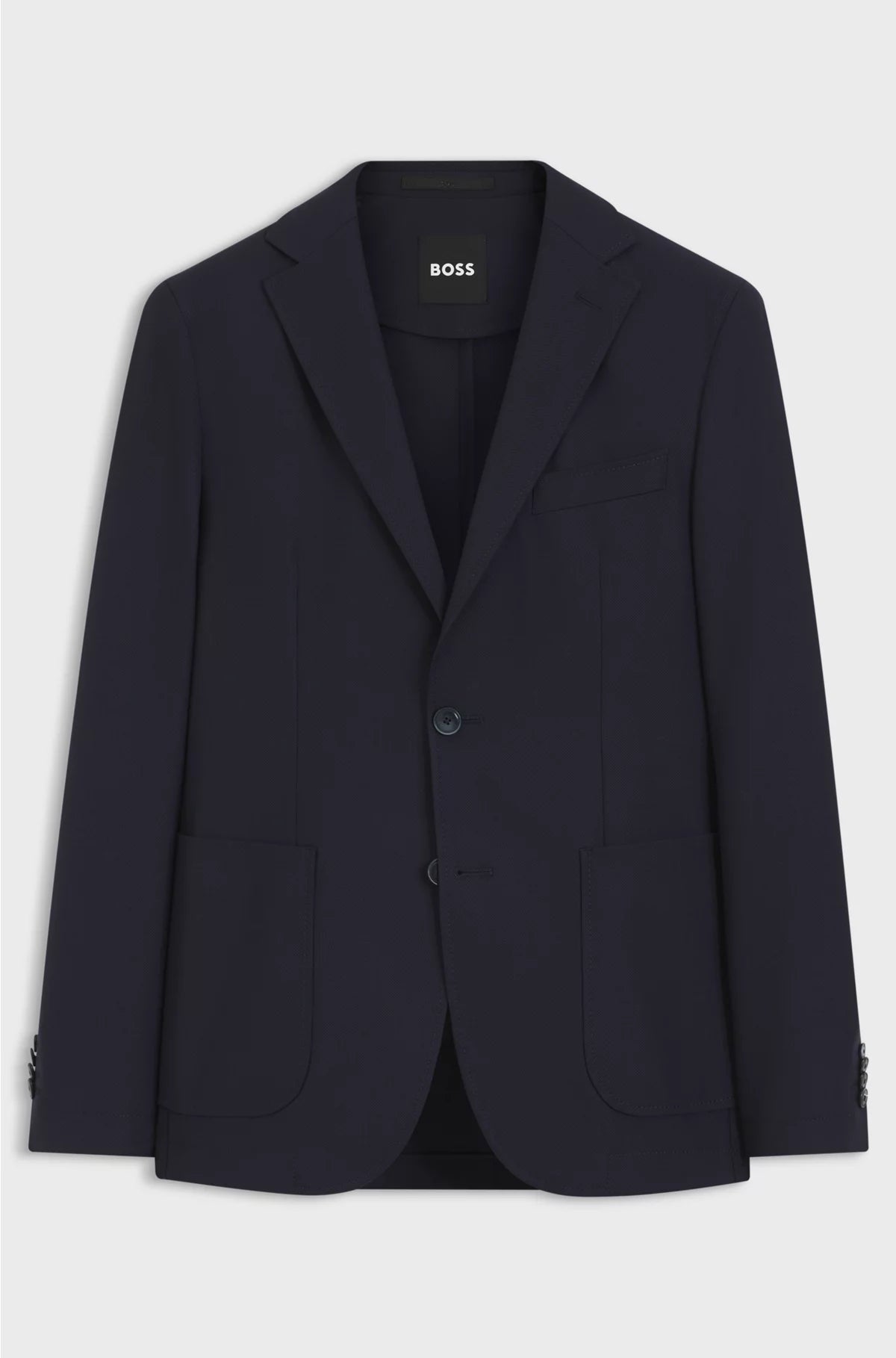 SLIM-FIT JACKET IN MACHINE-WASHABLE STRETCH FABRIC