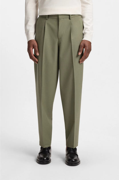 RELAXED-FIT TROUSERS IN MACHINE-WASHABLE STRETCH FABRIC