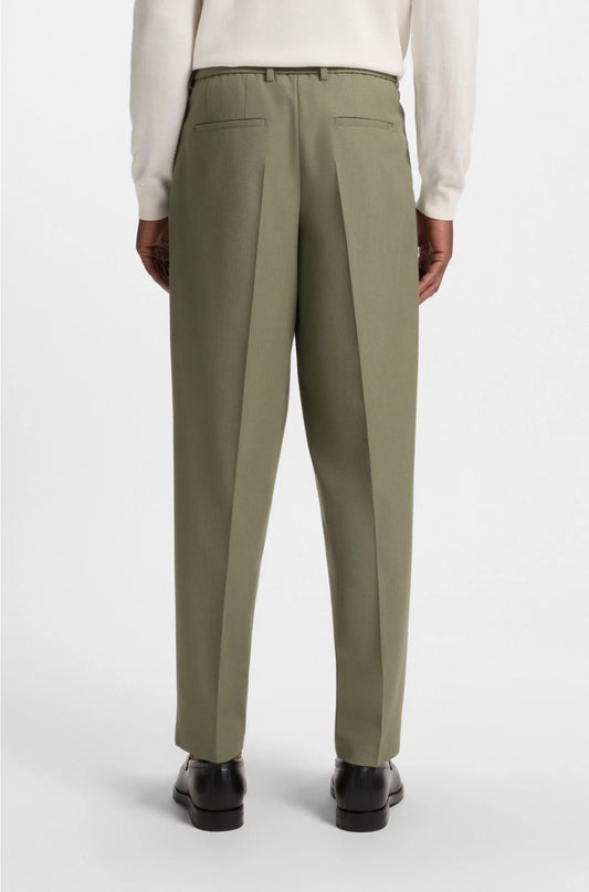 RELAXED-FIT TROUSERS IN MACHINE-WASHABLE STRETCH FABRIC