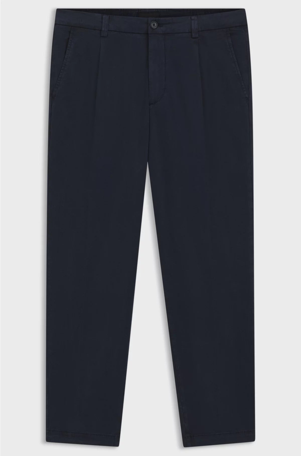 TAPERED-FIT TROUSERS IN STRETCH TWILL