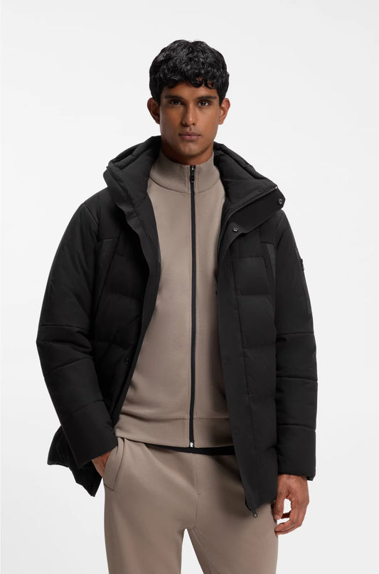 WATER-REPELLENT PARKA JACKET WITH DOWN FILLING