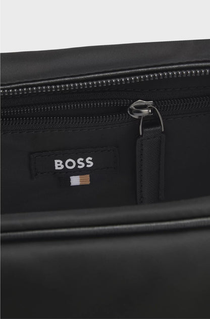 TWILL WASHBAG WITH DOUBLE B MONOGRAM HARDWARE